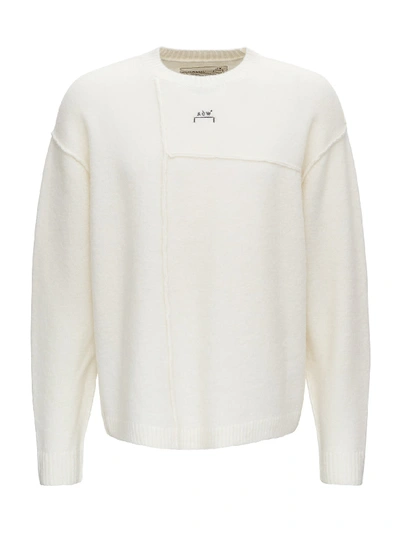 Shop A-cold-wall* Paneled Design Knitted Jumper In White