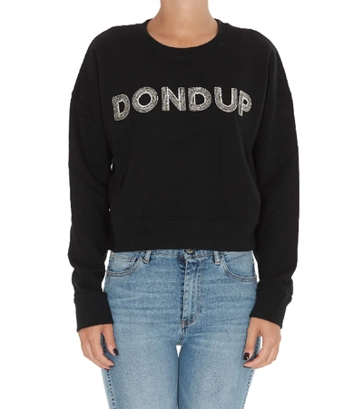 Shop Dondup Logo Sweatshirt In Black