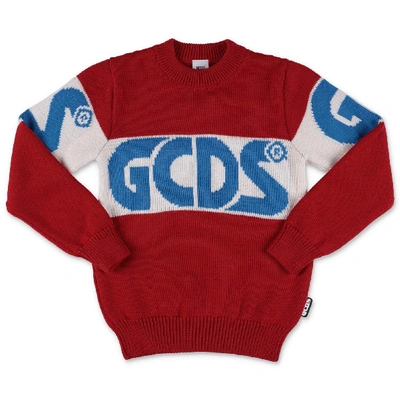 Shop Gcds Sweater In Rosso