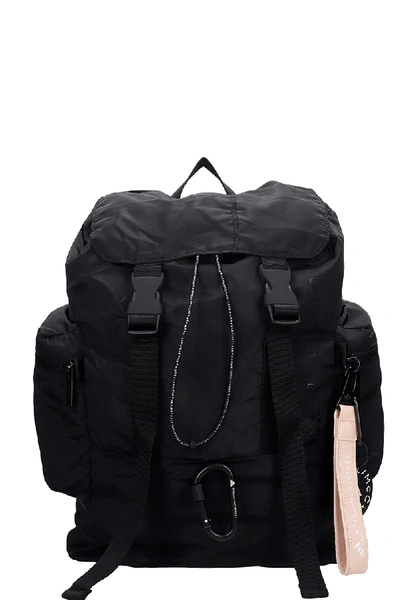 Shop Adidas By Stella Mccartney Backpack Backpack In Black Synthetic Fibers