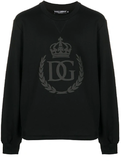 Shop Dolce & Gabbana Logo Sweatshirt Black