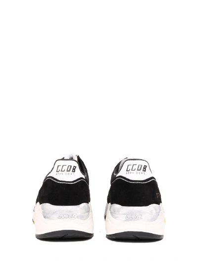 Shop Golden Goose Sneakers Running Sole In Black