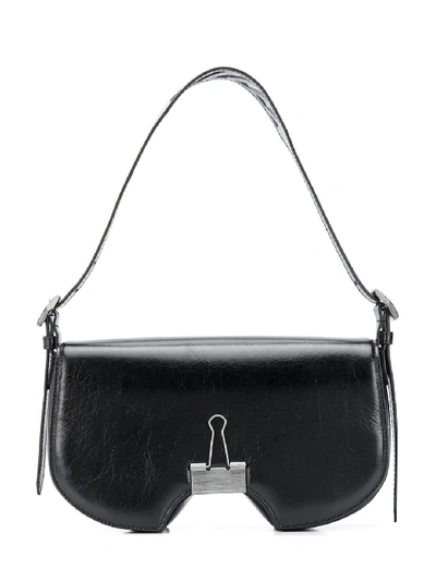 Shop Off-white Swiss Leather Bag In Black