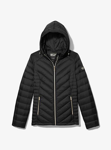 michael kors quilted nylon puffer coat