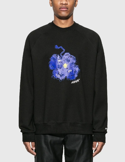 Shop Ader Error Bluessom Sweatshirt In Black