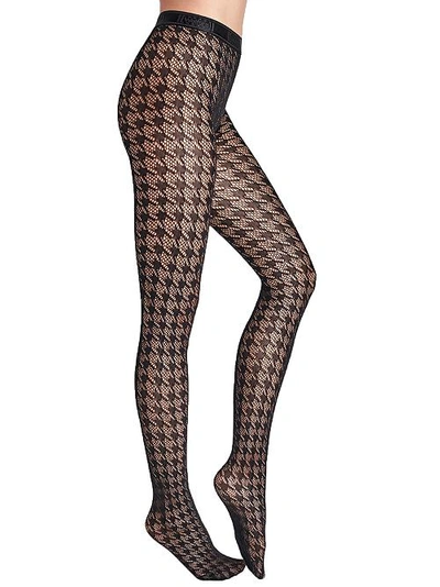 Shop Wolford Dylan Tights In Black