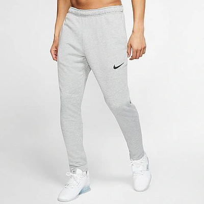 Shop Nike Men's Dri-fit Fleece Training Pants In Grey