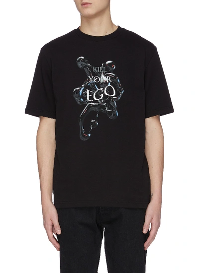 Shop Daily Paper 'jenbla' Kill Your Ego Graphic Print T-shirt In Black