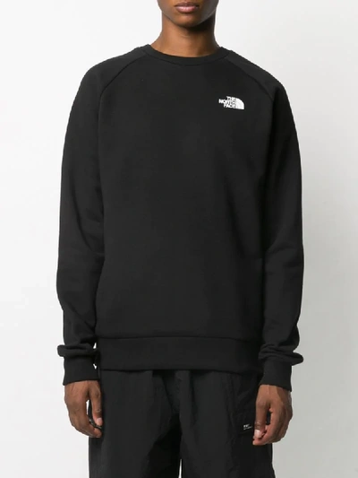 Shop The North Face Long Sleeve Embroidered Logo Jumper In Black