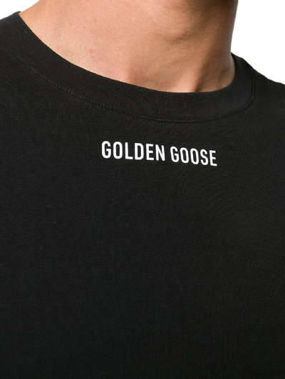 Shop Golden Goose T-shirt Logo Black