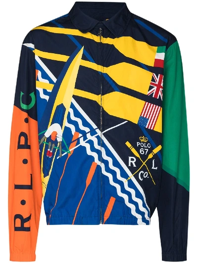 Shop Polo Ralph Lauren Bayport Rowing And Cricket Jacket In Multicolour