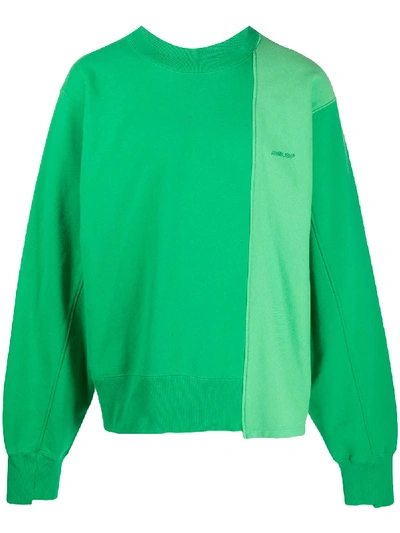 Shop Ambush Mix Long-sleeved Sweatshirt In Green