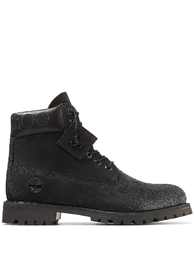 Shop Jimmy Choo X Timberland Ankle Boots In Black