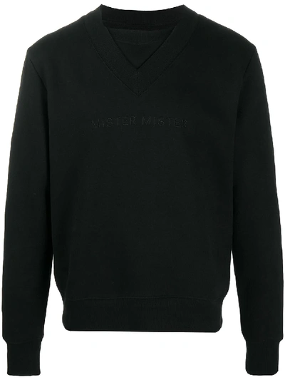 Shop Viktor & Rolf Plain Basic Sweatshirt In Black