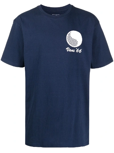 Shop Vans Graphic Print Cotton T-shirt In Blue