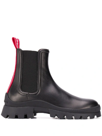 Shop Dsquared2 Logo-tape Chelsea Boots In Black