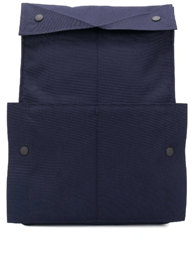 Shop Issey Miyake Foldover Backpack In Blue