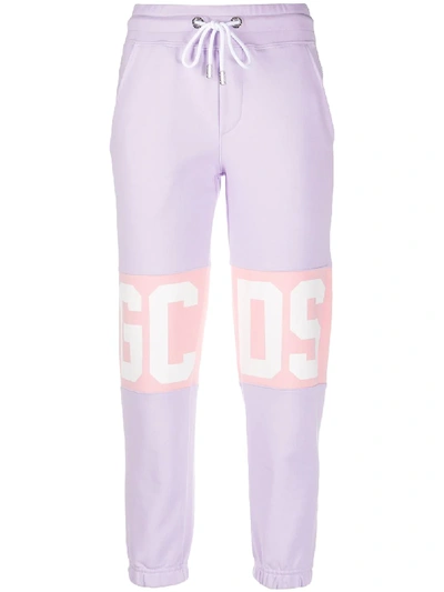 Shop Gcds Logo Track Trousers In Purple