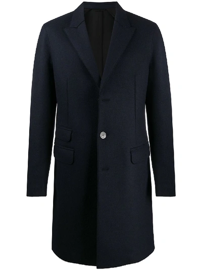 Shop Neil Barrett Single-breasted Coat In Blue
