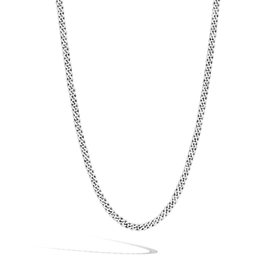 Shop John Hardy Curb Chain 3.9mm Necklace In Sterling Silver