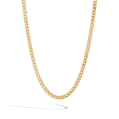 Shop John Hardy Curb Chain Necklace, 3.6mm In Yellow Gold