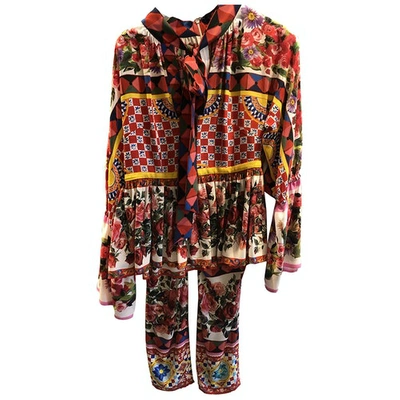 Pre-owned Dolce & Gabbana Multicolour Silk Jumpsuit