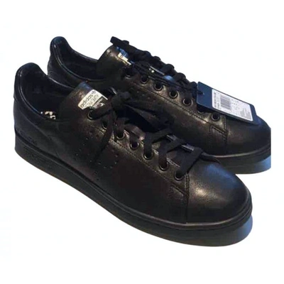 Pre-owned Adidas Originals Stan Smith Black Leather Trainers