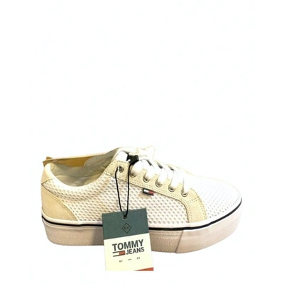 Pre-owned Tommy Jeans Beige Rubber Trainers