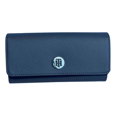 Pre-owned Tommy Hilfiger Blue Leather Wallet