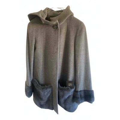 Pre-owned Cinzia Rocca Grey Wool Coat