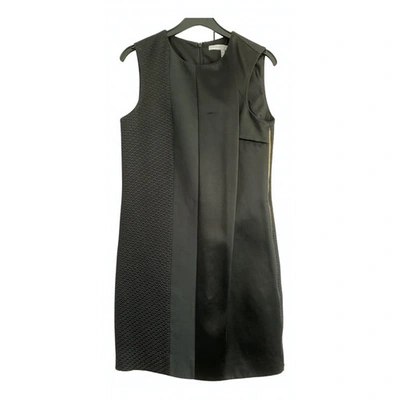 Pre-owned Victoria Victoria Beckham Wool Mid-length Dress In Black