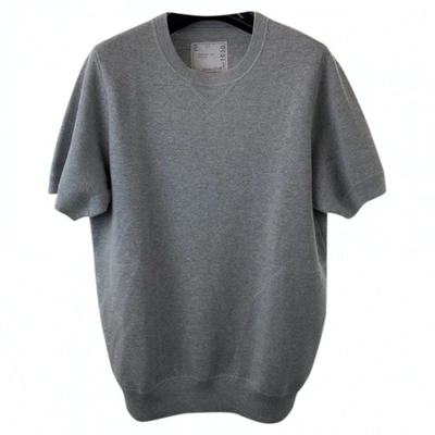 Pre-owned Sacai Grey Cotton T-shirts