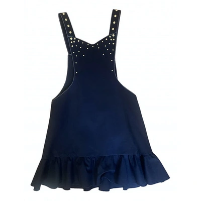 Pre-owned Francesco Scognamiglio Mini Dress In Blue