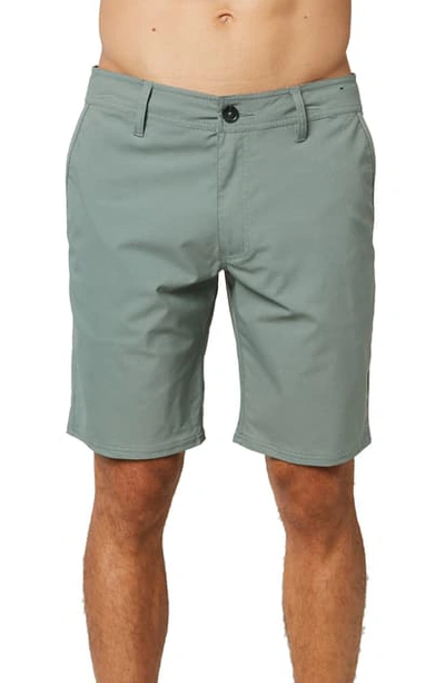 Shop O'neill Stockton Hybrid Water Resistant Swim Shorts In Washed Ivy