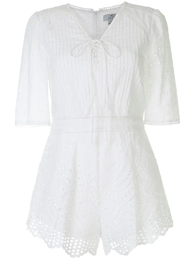 Shop We Are Kindred Lua Broderie Anglaise Playsuit In White