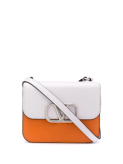 Shop Valentino Vsling Colour-block Crossbody Bag In Orange