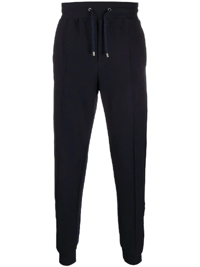 Shop Etro Drawstring Straight Trousers In Blau