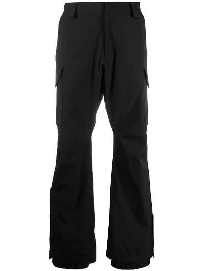 Shop Moncler Straight Cargo Pants In Black