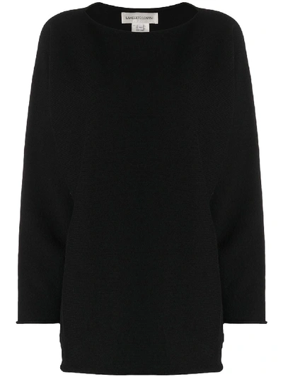 Shop Lamberto Losani Long-sleeved Cashmere Jumper In Black