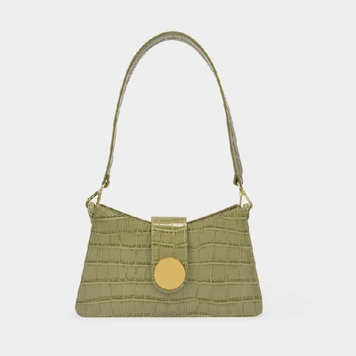 Shop Elleme Baguette Bag In Green