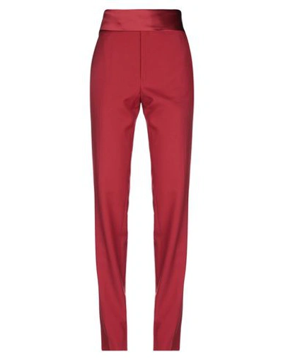 Shop Helmut Lang Woman Pants Red Size 32 Virgin Wool, Silk