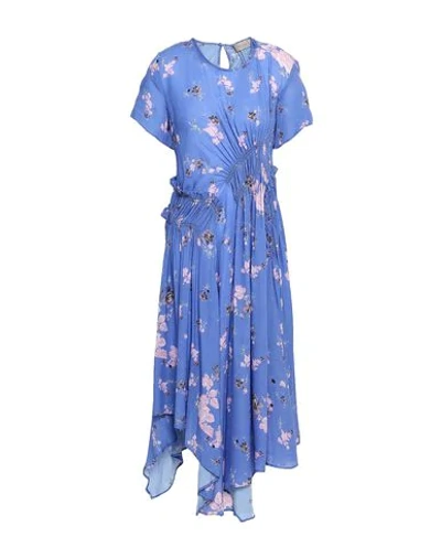 Shop Preen Line Woman Midi Dress Lilac Size L Viscose, Rayon In Purple