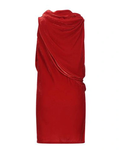 Shop Rick Owens Short Dresses In Red