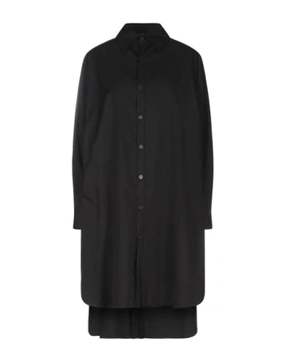 Shop Yohji Yamamoto Solid Color Shirts & Blouses In Black