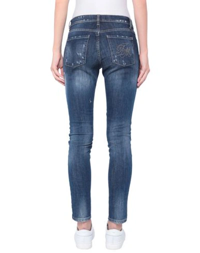 Shop Frankie Morello Woman Jeans Blue Size 30 Cotton, Elastane