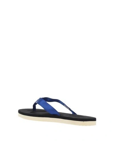 Shop Suicoke Toe Strap Sandals In Blue