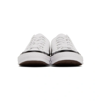 Shop Moncler Genius 7 Moncler Fragment Hiroshi White Converse Edition Chuck 70 Low-top Sneakers In 002 White