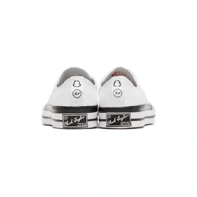 Shop Moncler Genius 7 Moncler Fragment Hiroshi White Converse Edition Chuck 70 Low-top Sneakers In 002 White