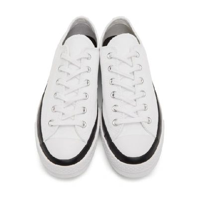 Shop Moncler Genius 7 Moncler Fragment Hiroshi White Converse Edition Chuck 70 Low-top Sneakers In 002 White