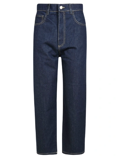 Shop Barena Venezia Straight Jeans In Navy